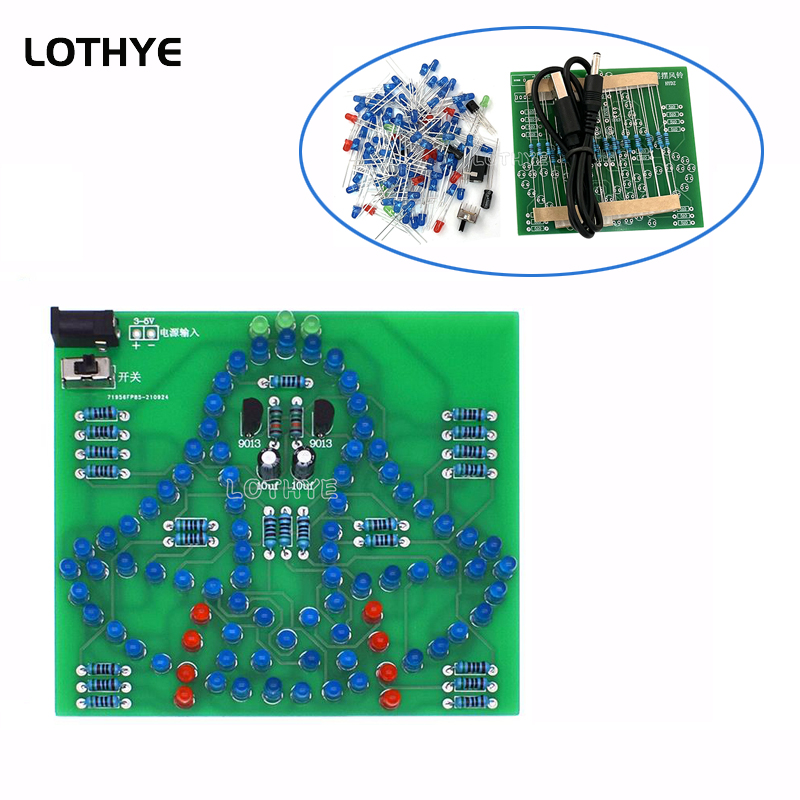 Electronics Project Kit - Dc 3-5v ledライトスイング風チャイム研究所diy電子キット揺れ風チャイムアナログ電子生産トレーニングスイート
