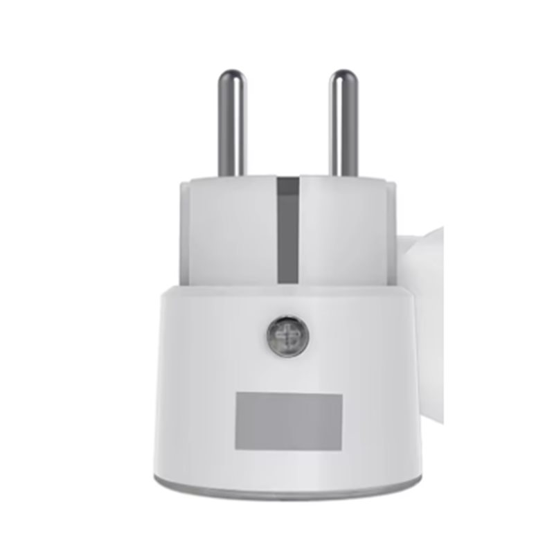 Wifi Smart Plug - AT21-Tuya Wi-Fi対応スマートEUプラグ 16A。ワイヤレス電力モニタリング機能、アプリによる音声操作、Alexa、Google Home、リモート操作に対応。