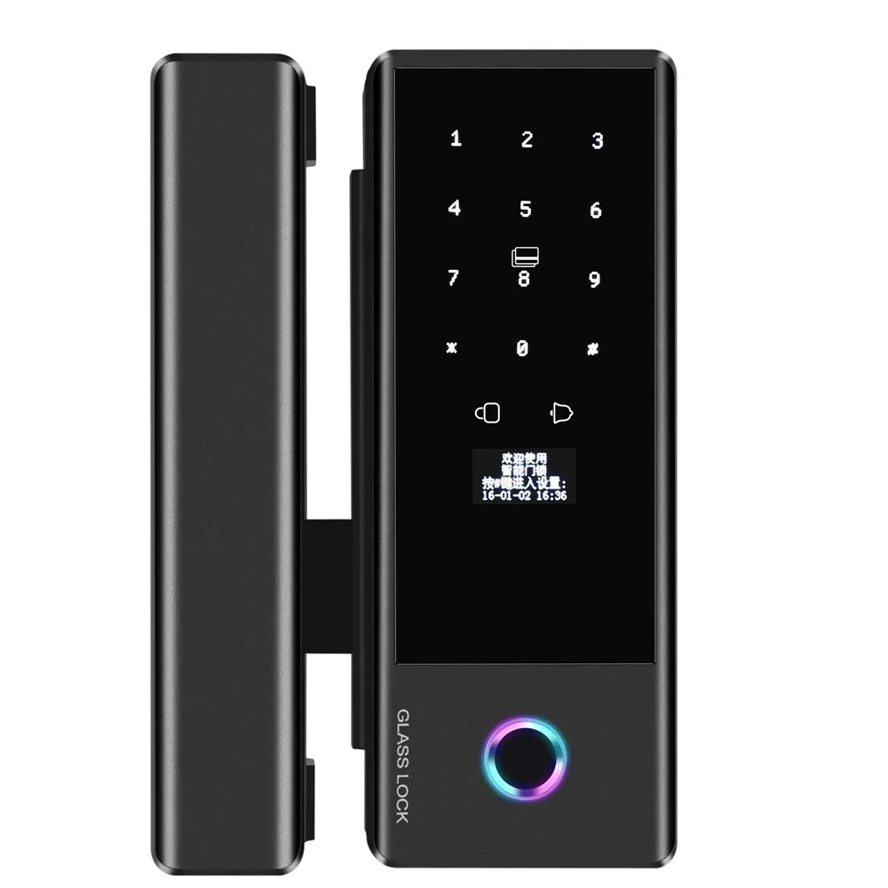 Ttlock Ble ガラスドアロック スマートガラスデッド - Smart Door Lock Wifi のレビューと価格