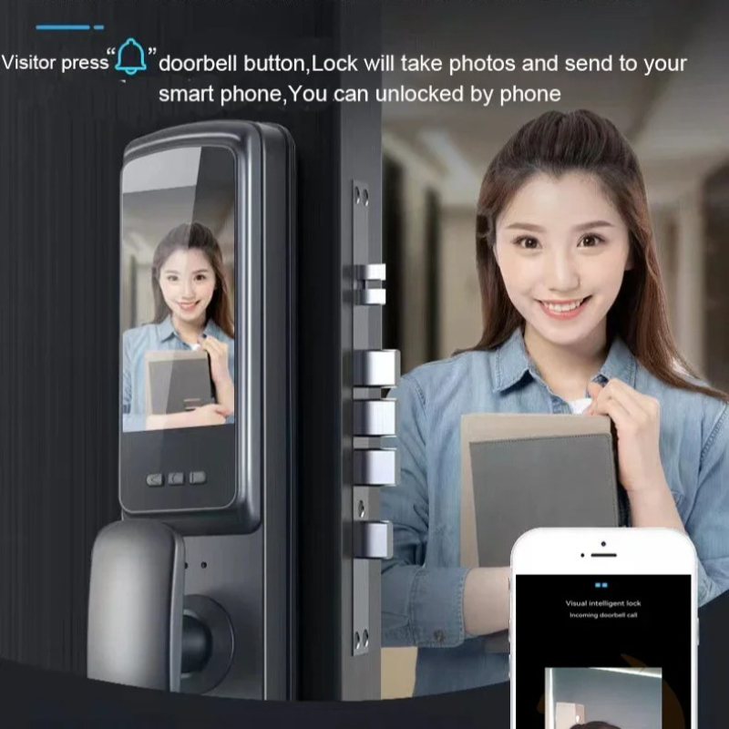 3D顔認証スマートパスワードドアロック、ビデオインターホン機 - Smart Door Lock Wifi のレビューと価格