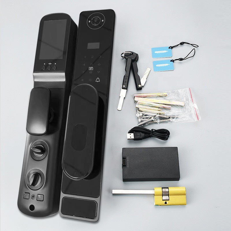 自動TUYA Wifi対応 キャッツアイ 指紋認証 プッシュ - Smart Door Lock Wifi のレビューと価格