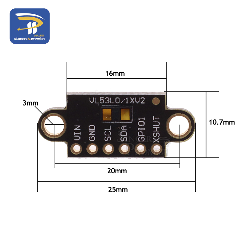 Vl53l1xレーザー光タイムセンサーモジュール3v-5v距 - Sensor Kit Arduino のレビューと価格