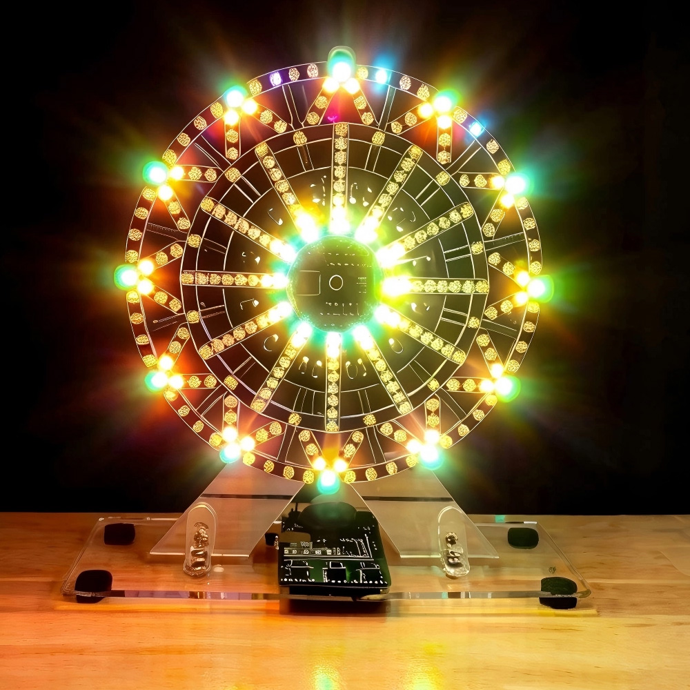 DIY電子キット LEDライト付きミュージカル観覧車 DIY - Electronics Project Kit のレビューと価格