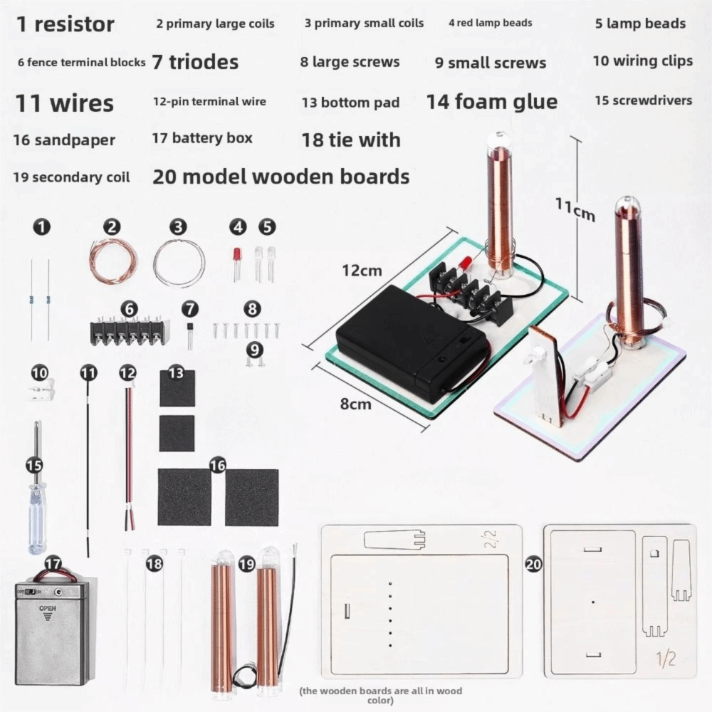 ワイヤレス電力伝送モデル DIY電子工作キット 物理実験用教 - Stem Robotics Kit のレビューと価格