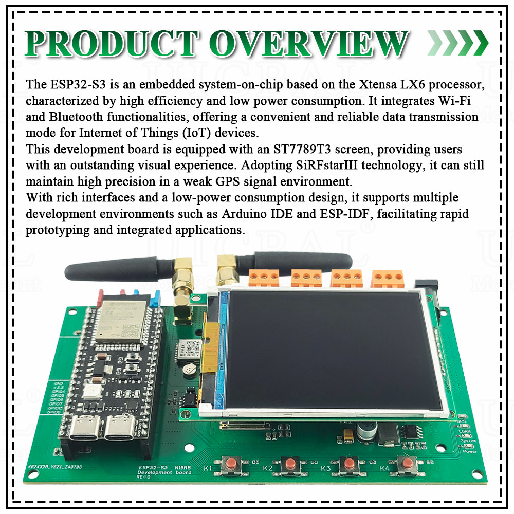 ESP32 S3開発ボードキット,3.2インチディスプレイ, - Esp32 Smart Home Kit のレビューと価格