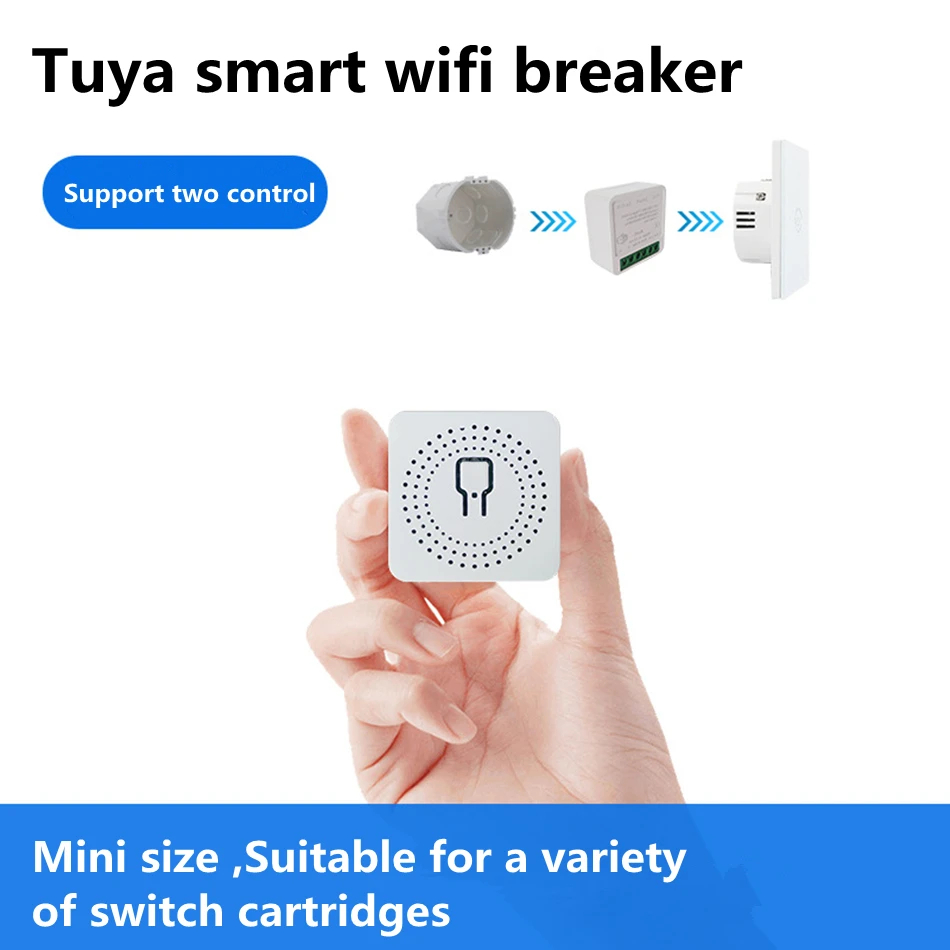 16A 双方向制御 DIY WiFi ミニスマートライトスイ - Smart Light Switch Wifi のレビューと価格